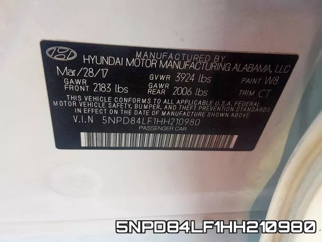 5NPD84LF1HH210980 фото 2