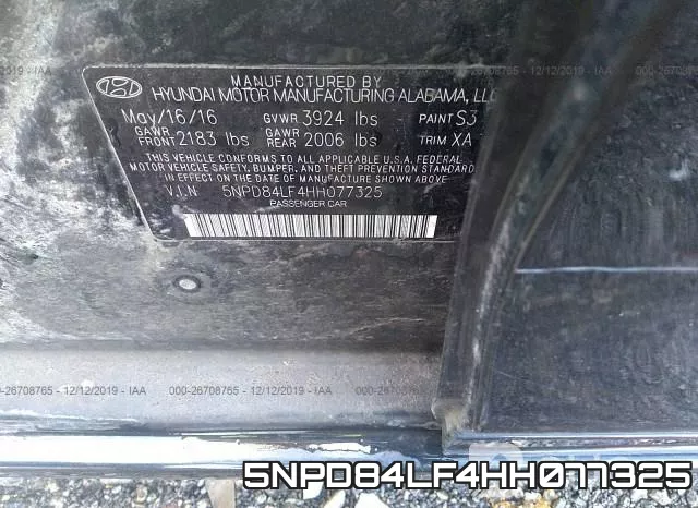 5NPD84LF4HH077325 фото 6