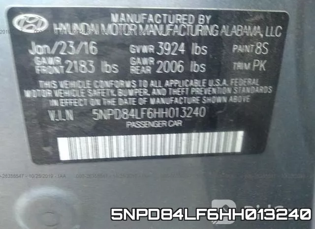 5NPD84LF6HH013240 фото 8