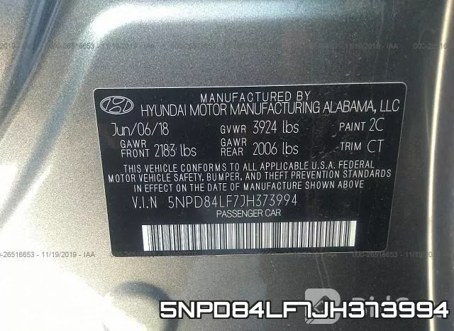 5NPD84LF7JH373994 фото 9
