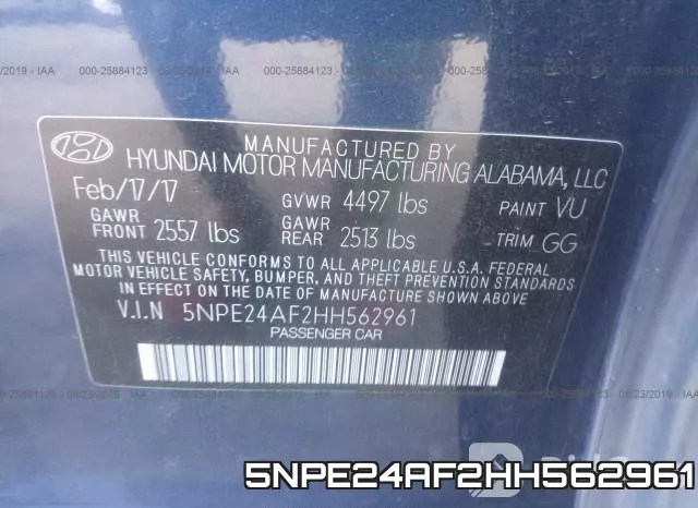 5NPE24AF2HH562961 фото 9