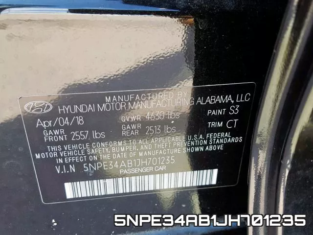 5NPE34AB1JH701235 фото 2