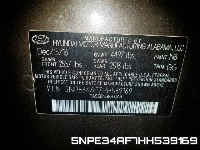 5NPE34AF7HH539169 фото 2