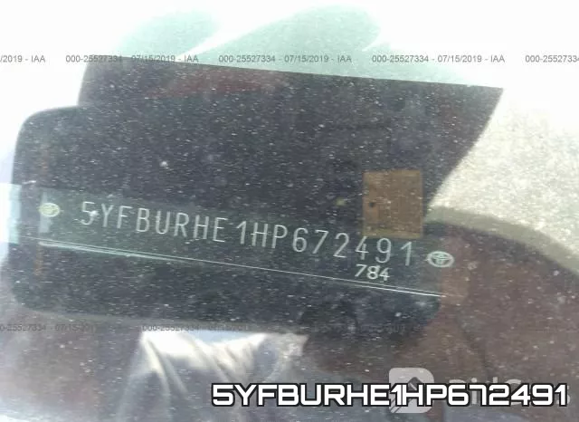 5YFBURHE1HP672491 фото 8