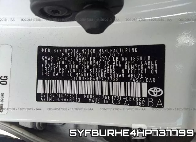 5YFBURHE4HP737799 фото 9