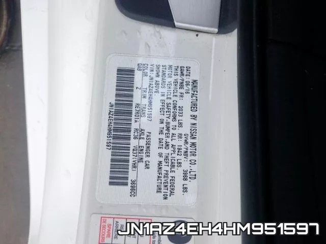 JN1AZ4EH4HM951597 фото 2