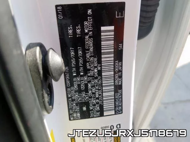 JTEZU5JRXJ5178679 фото 2
