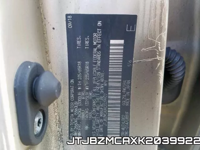 JTJBZMCAXK2039922 фото 2