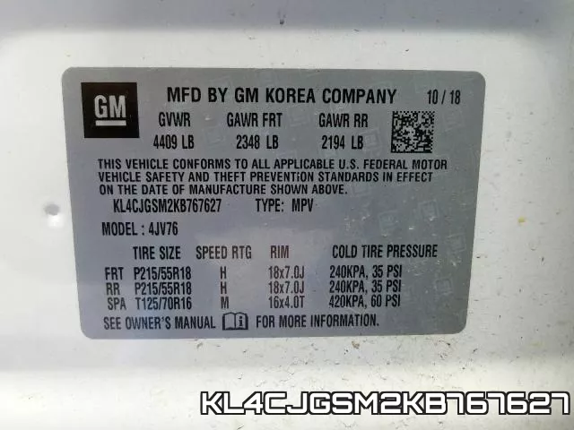 KL4CJGSM2KB767627 фото 2