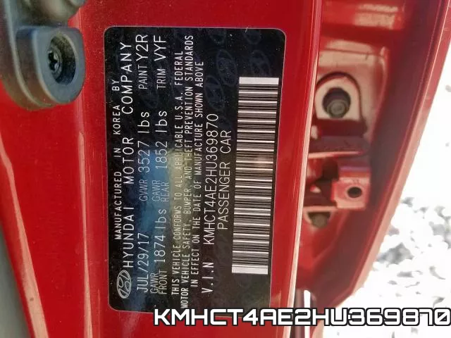 KMHCT4AE2HU369870 фото 2