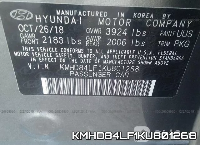 KMHD84LF1KU801268 фото 9