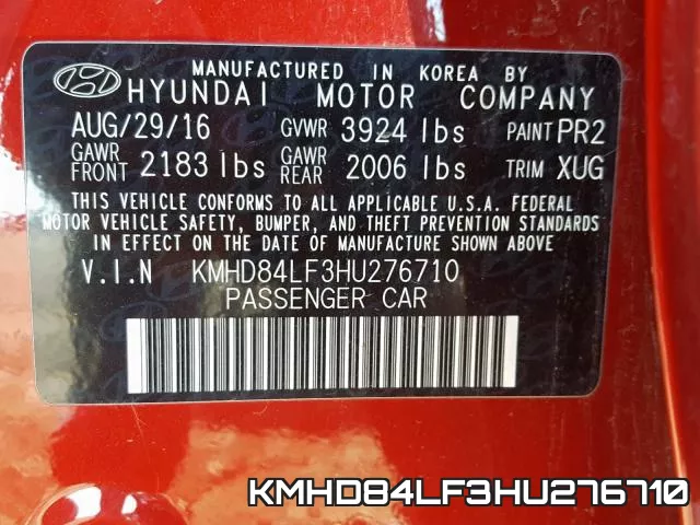 KMHD84LF3HU276710 фото 2