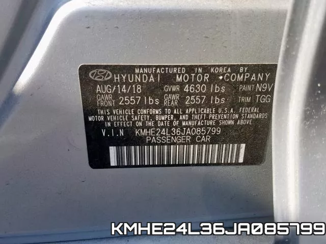 KMHE24L36JA085799 фото 2