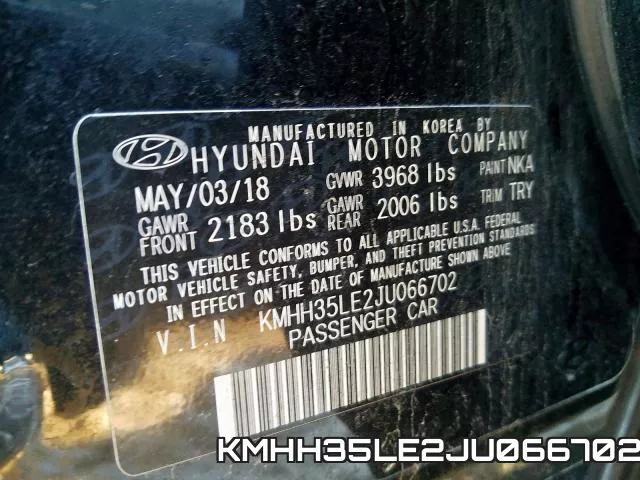 KMHH35LE2JU066702 фото 2