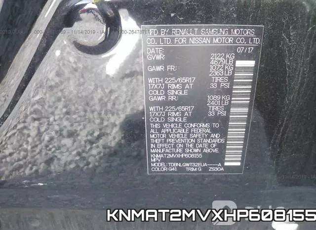 KNMAT2MVXHP608155 фото 8