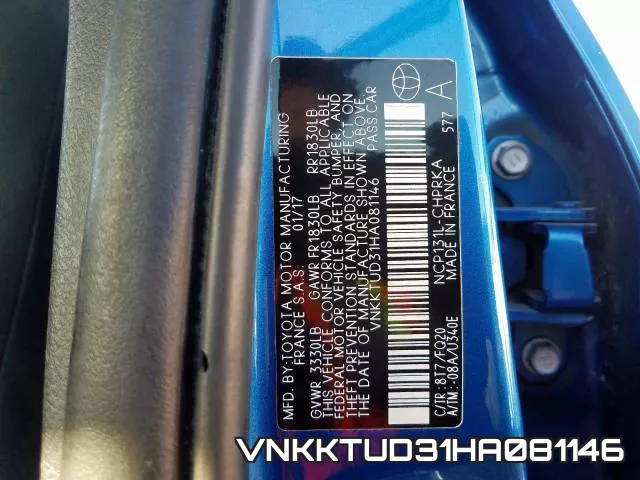 VNKKTUD31HA081146 фото 2