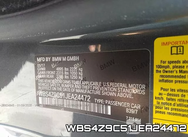 WBS4Z9C51JEA24472 фото 8