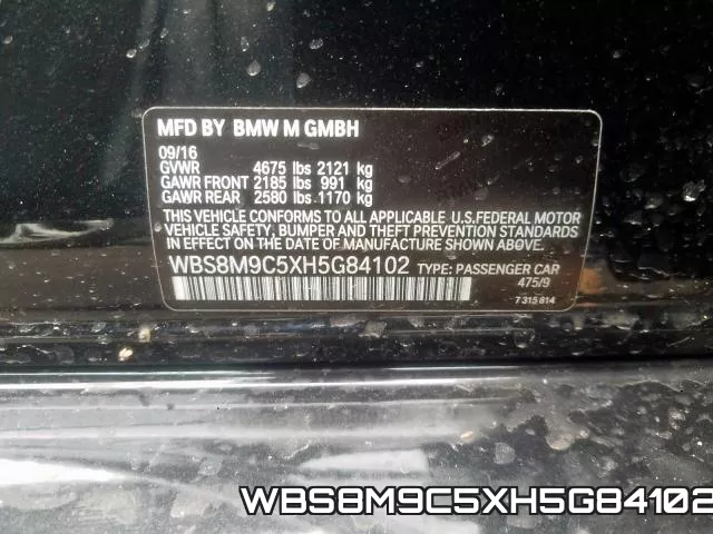 WBS8M9C5XH5G84102 фото 2