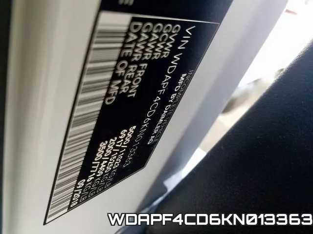 WDAPF4CD6KN013363 фото 2