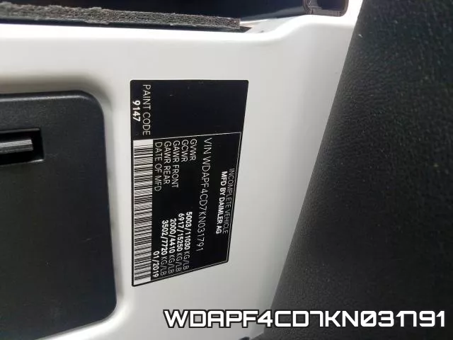 WDAPF4CD7KN031791 фото 2