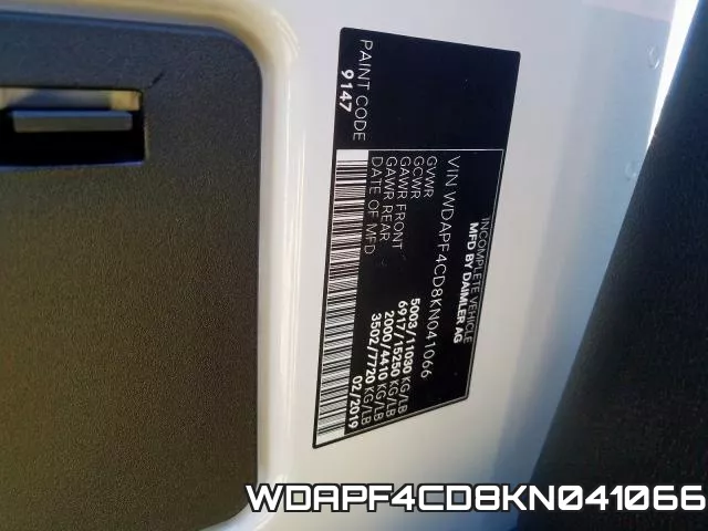 WDAPF4CD8KN041066 фото 2