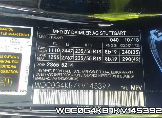 WDC0G4KB7KV145392 фото 9