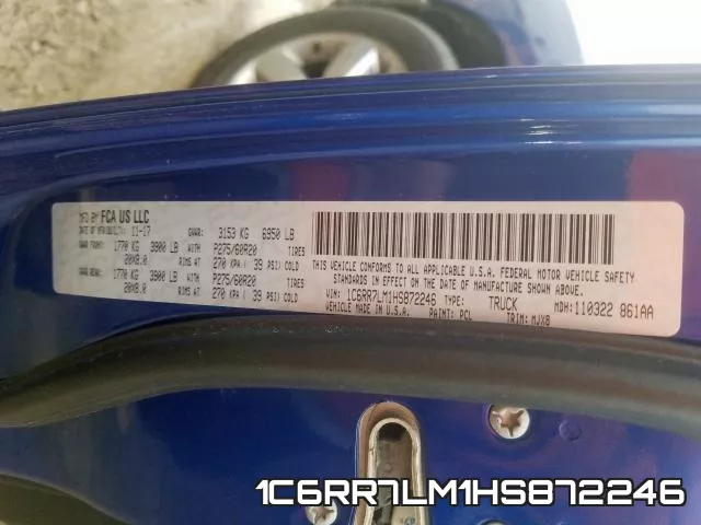 1C6RR7LM1HS872246 фото 2