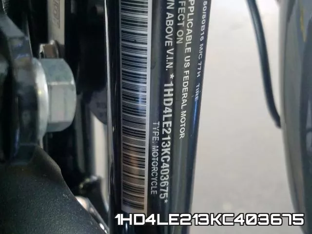 1HD4LE213KC403675 фото 2