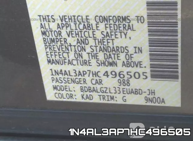 1N4AL3AP7HC496505 фото 9