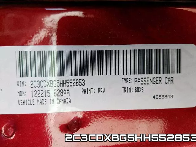 2C3CDXBG5HH552853 фото 2