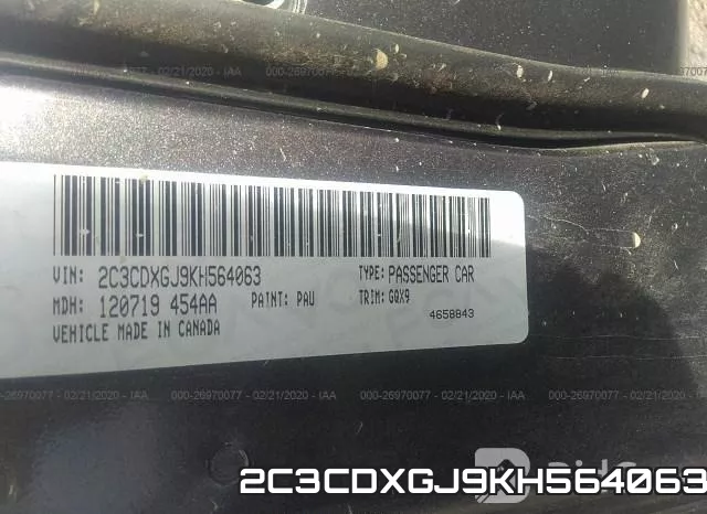 2C3CDXGJ9KH564063 фото 9