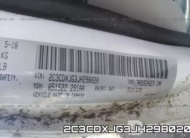 2C3CDXJG3JH298020 фото 9
