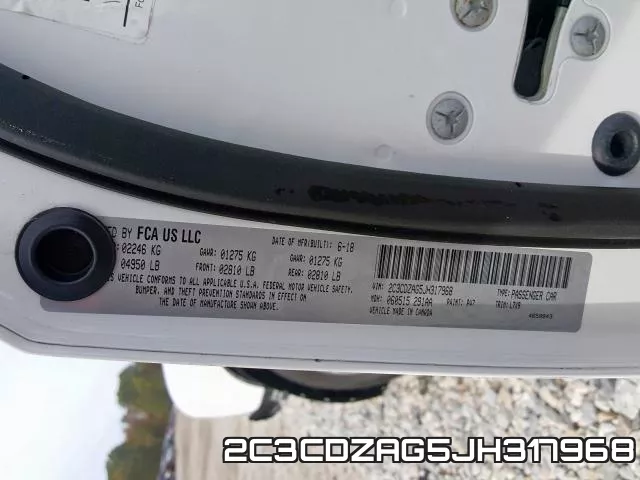 2C3CDZAG5JH317968 фото 2