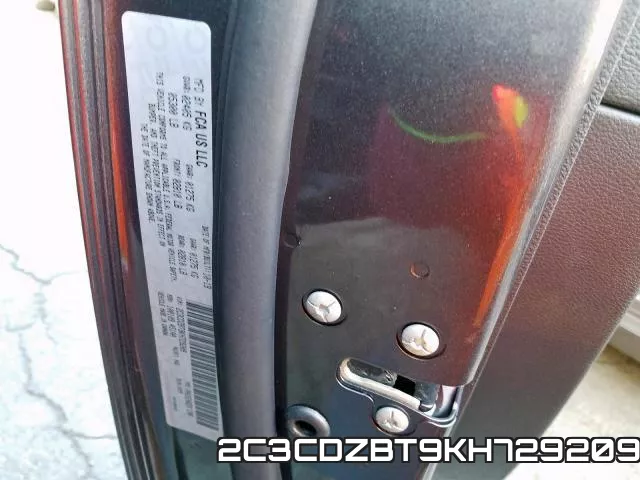 2C3CDZBT9KH729209 фото 2