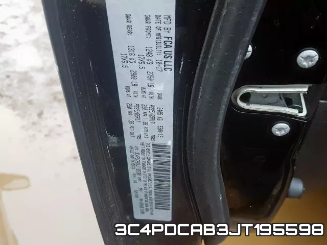 3C4PDCAB3JT195598 фото 2