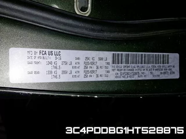 3C4PDDBG1HT528875 фото 2