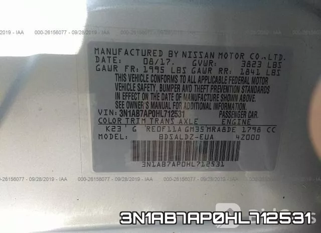 3N1AB7AP0HL712531 фото 7