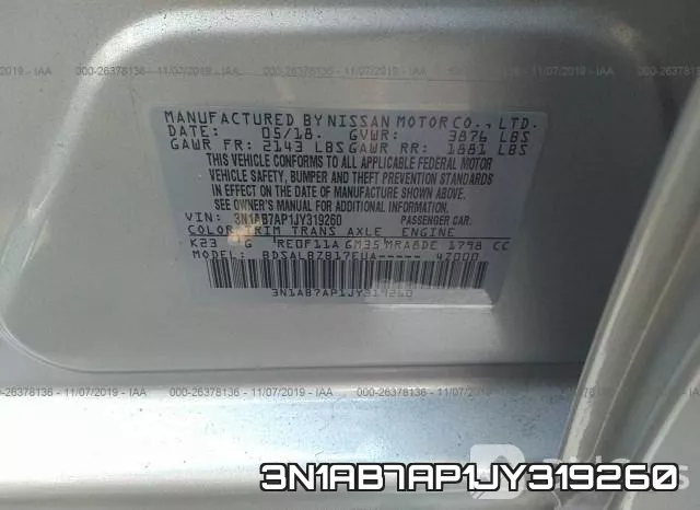 3N1AB7AP1JY319260 фото 8