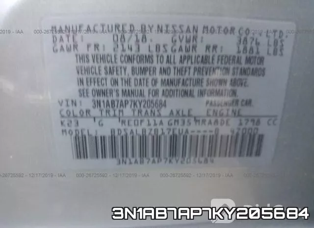 3N1AB7AP7KY205684 фото 9