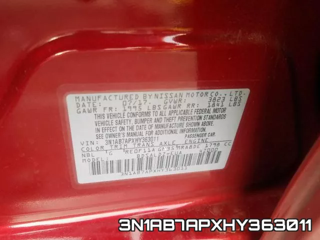 3N1AB7APXHY363011 фото 7