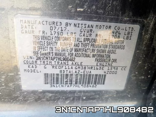 3N1CN7AP7HL908482 фото 2