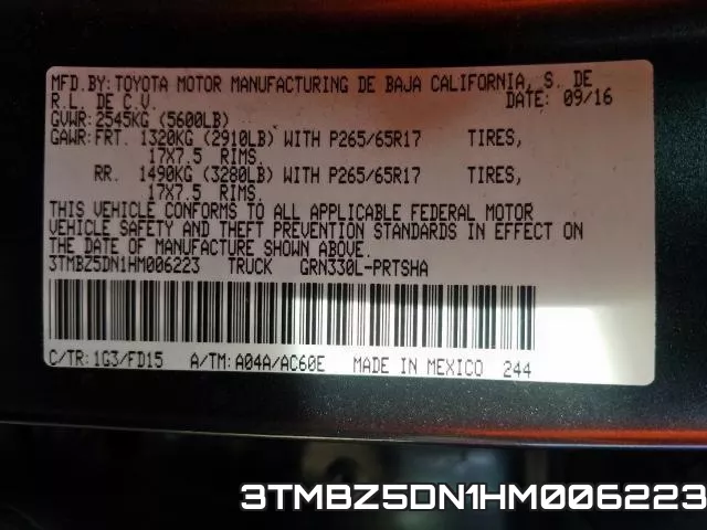 3TMBZ5DN1HM006223 фото 2