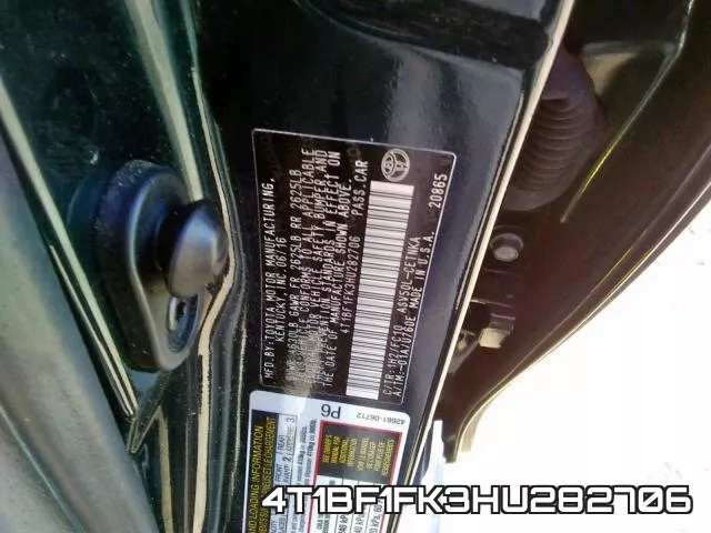4T1BF1FK3HU282706 фото 2