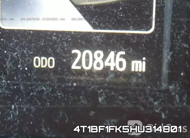 4T1BF1FK5HU314801 фото 7