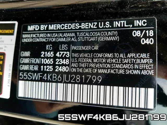 55SWF4KB6JU281799 фото 2