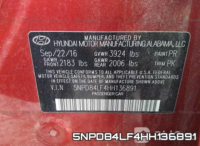 5NPD84LF4HH136891 фото 10