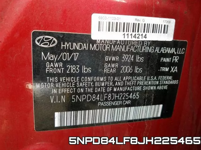 5NPD84LF8JH225465 фото 2