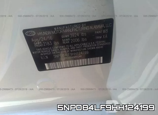5NPD84LF9HH124199 фото 7