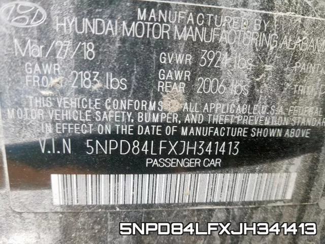 5NPD84LFXJH341413 фото 2