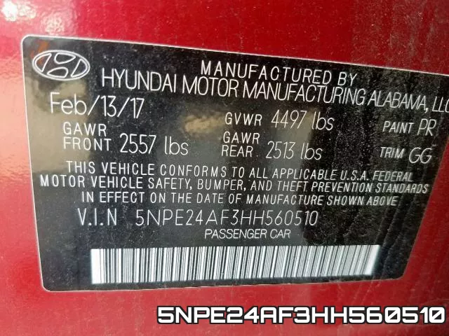 5NPE24AF3HH560510 фото 2